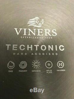 Viners Techtonic Hard Anodised Aluminium Ceramic Non Stick 5pc pan set RRP£130