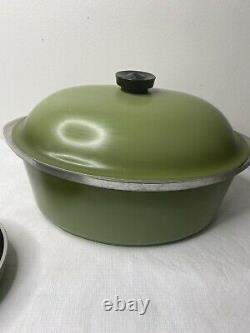 Vintage Club Aluminum Avocado Green Cookware Set Pan Pot Dutch Oven MCM Lot 15