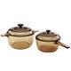 Visions 4pc Glass Cookware Set