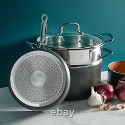VonShef 11 Piece Copper Pan Set Non Stick Easy Clean Aluminium Cookware Set