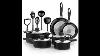 Vremi 15 Piece Nonstick Cookware Set Kitchen Pots And Pans Set Nonstick With Cooking Utensils