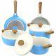 Vremi Ceramic Nonstick Cookware Pots a Frying Pan with Lids Dishwasher Safe Sets