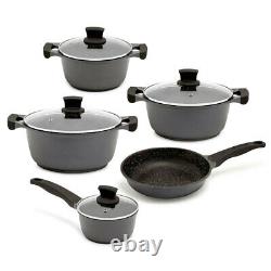 Westinghouse 5pc Non-Stick Cookware Pot & Pan Set withLid for Induction/Gas Top