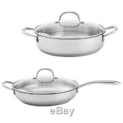 Wofgang Puck 18-Piece Stainless Steel Cookware Set Pots Non Stick Pan