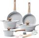 YIIFEEO Cookware Set, Nonstick Pans and Pots Sets, Stone Non Stick Frying Pans a