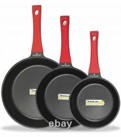Zwieger Obsidian Set Of Frypans 3 Pcs Frying Pans 20, 24, 28 CM Aluminium Pan