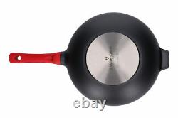 Zwieger Obsidian Wok Pan Diameter 32 Cm, Frypan Frying Pan, Die-cast Aluminium