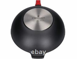Zwieger Obsidian Wok Pan Diameter 32 Cm, Frypan Frying Pan, Die-cast Aluminium