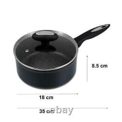 Zyliss Ultimate Non-Stick 3 Piece Saucepan Set With Lids Suitable For All Hobs
